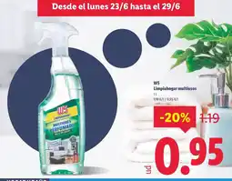 Lidl W5 Limpiahogar multiusos oferta