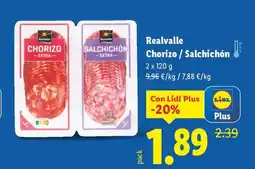 Lidl REALVALLE Chorizo / Salchichón oferta