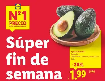 Lidl Aguacate malla oferta