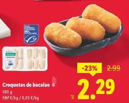 Lidl Croquetas de bacalao oferta