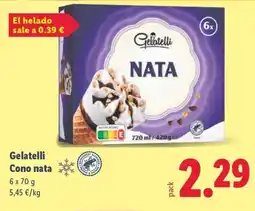Lidl GELATELLI Cono nata oferta
