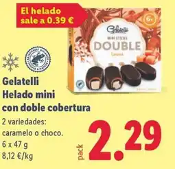 Lidl GELATELLI Helado mini con doble cobertura oferta