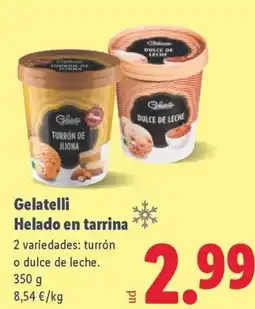 Lidl GELATELLI Helado en tarrina oferta