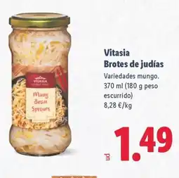Lidl VITASIA Brotes de judias oferta