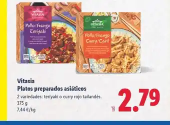 Lidl VITASIA Platos preparados asiáticos oferta