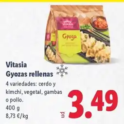 Lidl VITASIA Gyozas rellenas oferta