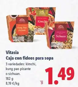 Lidl VITASIA Caja con fideos para sopa oferta