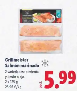 Lidl Grillmeister Salmón marinado oferta
