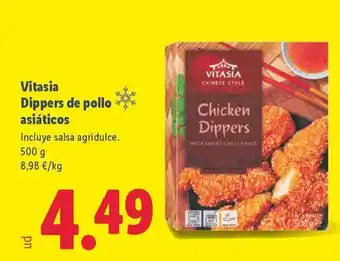 Lidl VITASIA Dippers de pollo asiáticos oferta
