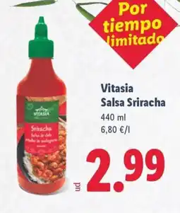 Lidl VITASIA Salsa Sriracha oferta