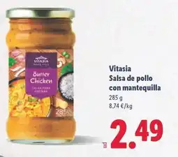 Lidl VITASIA Salsa de pollo con mantequilla oferta