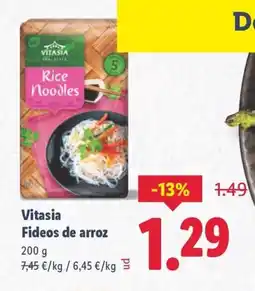 Lidl VITASIA Fideos de arroz oferta