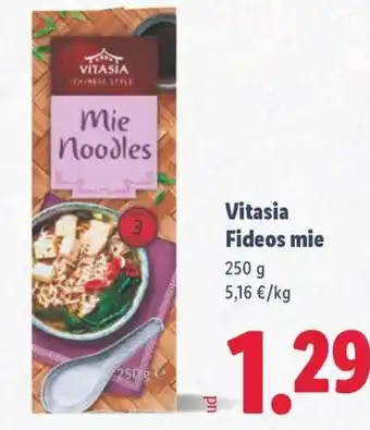 Lidl VITASIA Fideos mie oferta