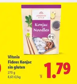 Lidl VITASIA Fideos Konjac sin gluten oferta