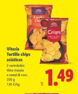 Lidl VITASIA Tortilla chips asiáticas oferta