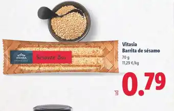 Lidl VITASIA Barrita de Vitasia Barrita de sésamo 70 g oferta