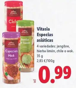 Lidl VITASIA Especias asiáticas oferta