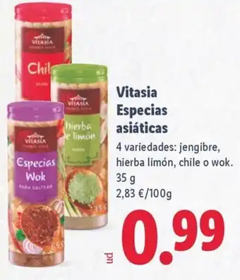 Lidl VITASIA Especias asiáticas oferta
