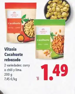 Lidl VITASIA Cacahuete rebozado oferta