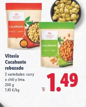 Lidl VITASIA Cacahuete rebozado oferta