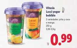 Lidl VITASIA Lassi yogur bebible oferta