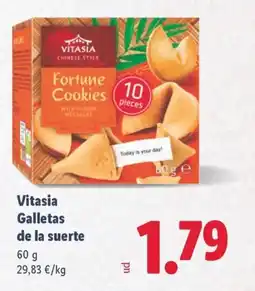 Lidl VITASIA Galletas de la suerte oferta