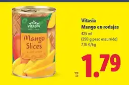 Lidl VITASIA Mango en rodajas oferta