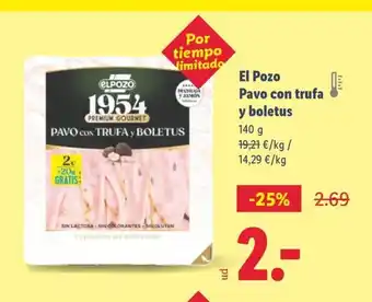 Lidl EL POZO Pavo con trufa y boletus oferta
