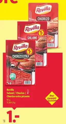 Lidl REVILLA Salami / Chorizo / Chorizo extra picante oferta