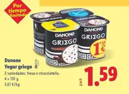 Lidl DANONE Yogur griego oferta