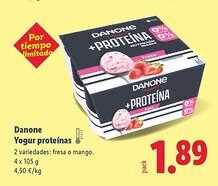 Lidl DANONE Yogur proteinas oferta