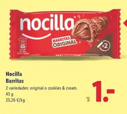 Lidl NOCILLA Barritas oferta