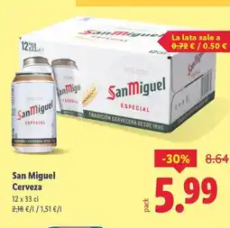 Lidl SAN MIGUEL Cerveza oferta