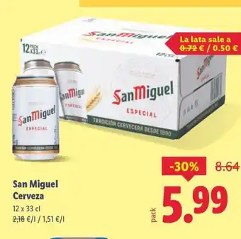 Lidl SAN MIGUEL Cerveza oferta