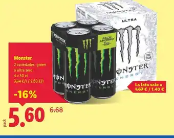 Lidl MONSTER oferta