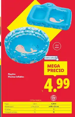 Lidl Playtive Piscinas inflables oferta
