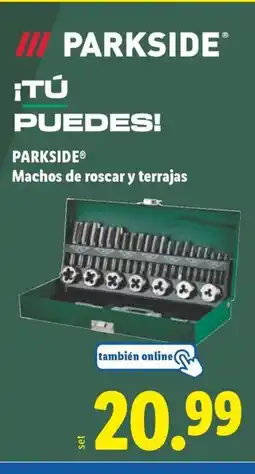 Lidl PARKSIDE Machos de roscar y terrajas oferta