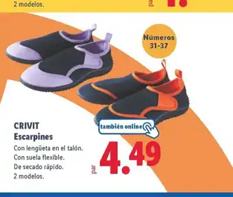 Lidl CRIVIT Escarpines oferta