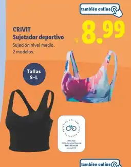 Lidl CRIVIT Sujetador deportivo oferta