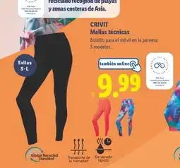 Lidl CRIVIT Mallas técnicas oferta