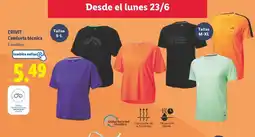 Lidl CRIVIT Camiseta técnica oferta