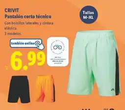 Lidl CRIVIT Pantalón corto técnico oferta