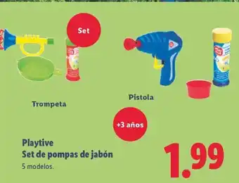 Lidl Playtive Set de pompas de jabón oferta