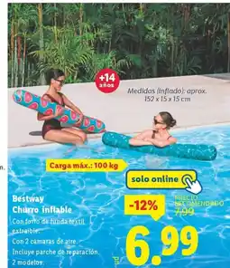 Lidl BESTWAY Churro inflable oferta