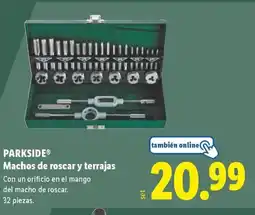 Lidl PARKSIDE Machos de roscar y terrajas oferta
