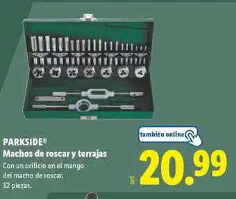 Lidl PARKSIDE Machos de roscar y terrajas oferta
