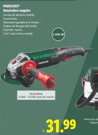 Lidl PARKSIDE Amoladora angular oferta