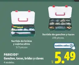 Lidl PARKSIDE Ganchos, tacos, bridas y clavos oferta