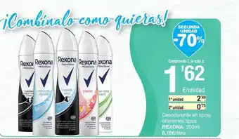 SPAR Fragadis Rexona Desodorante En Spray Diferentes Tipos oferta