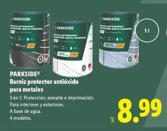Lidl PARKSIDE Barniz protector antióxido para metales oferta